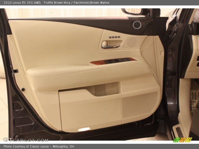 Truffle Brown Mica / Parchment/Brown Walnut 2010 Lexus RX 350 AWD