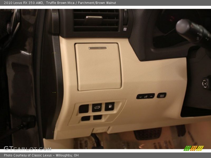 Truffle Brown Mica / Parchment/Brown Walnut 2010 Lexus RX 350 AWD