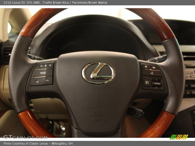 Truffle Brown Mica / Parchment/Brown Walnut 2010 Lexus RX 350 AWD