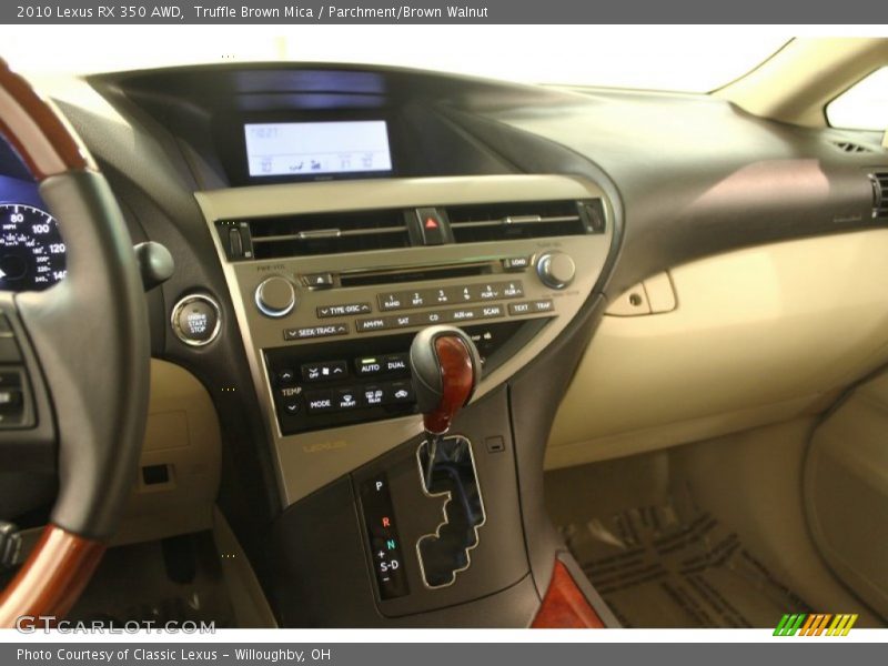 Truffle Brown Mica / Parchment/Brown Walnut 2010 Lexus RX 350 AWD