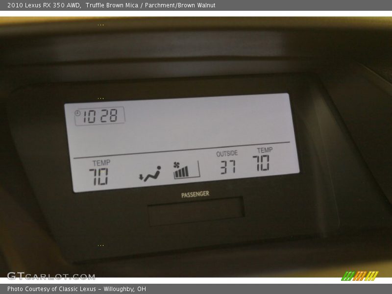 Truffle Brown Mica / Parchment/Brown Walnut 2010 Lexus RX 350 AWD