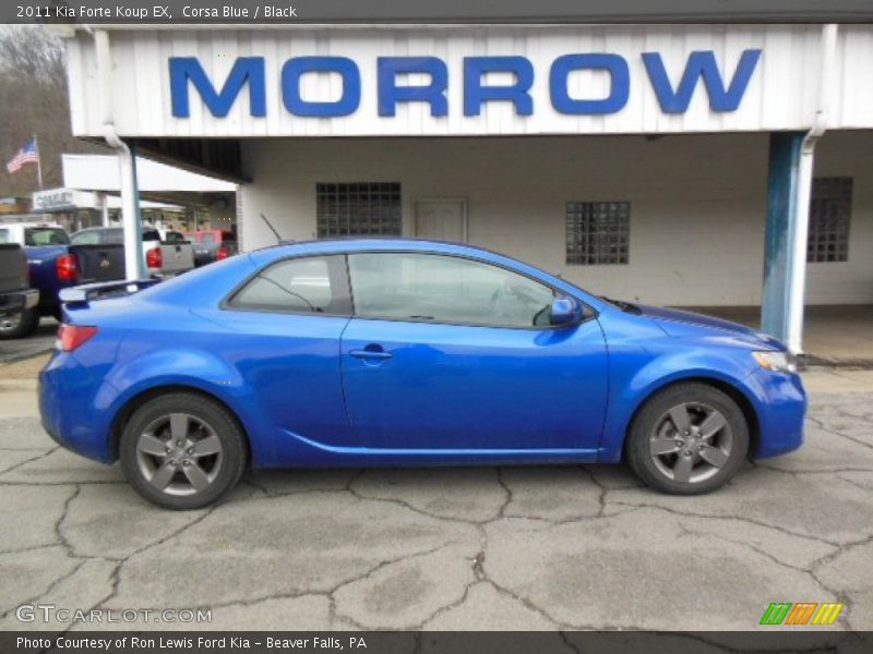 Corsa Blue / Black 2011 Kia Forte Koup EX