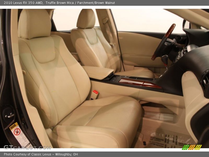 Truffle Brown Mica / Parchment/Brown Walnut 2010 Lexus RX 350 AWD