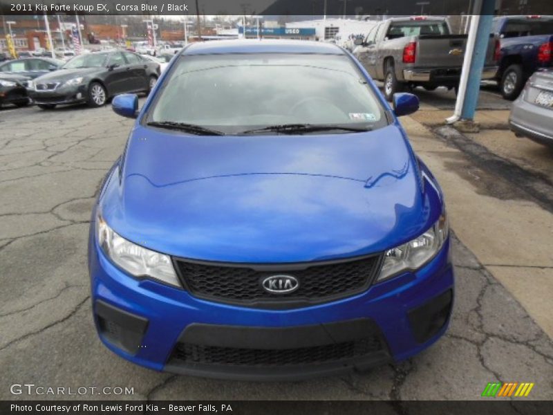 Corsa Blue / Black 2011 Kia Forte Koup EX