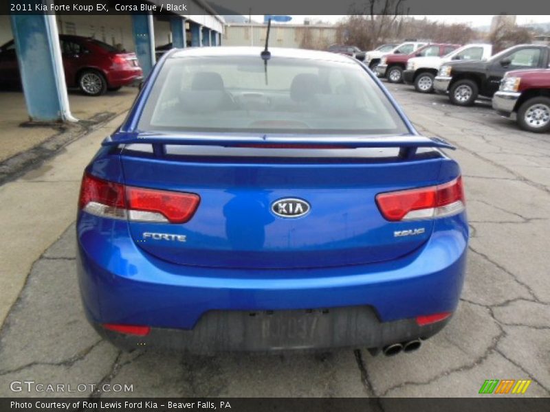 Corsa Blue / Black 2011 Kia Forte Koup EX