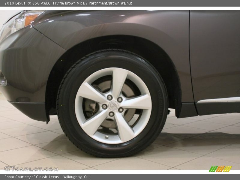Truffle Brown Mica / Parchment/Brown Walnut 2010 Lexus RX 350 AWD