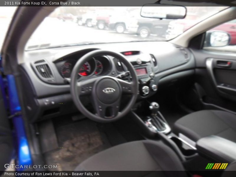 Corsa Blue / Black 2011 Kia Forte Koup EX
