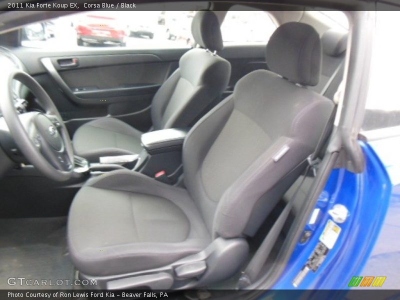 Corsa Blue / Black 2011 Kia Forte Koup EX