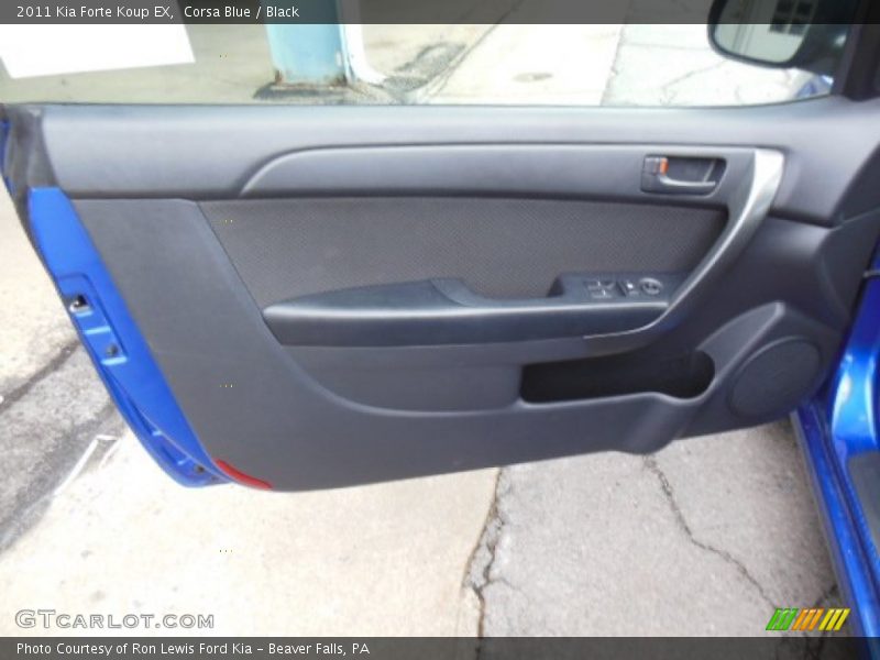 Corsa Blue / Black 2011 Kia Forte Koup EX