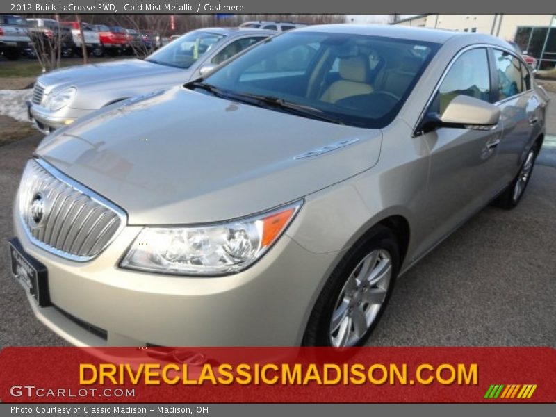 Gold Mist Metallic / Cashmere 2012 Buick LaCrosse FWD