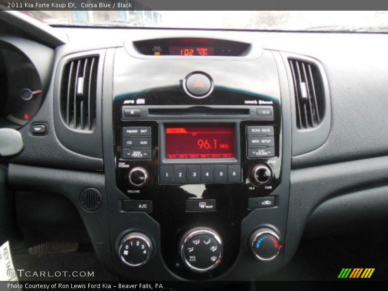 Corsa Blue / Black 2011 Kia Forte Koup EX