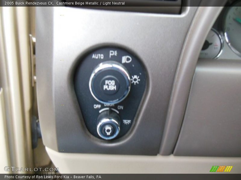 Controls of 2005 Rendezvous CX
