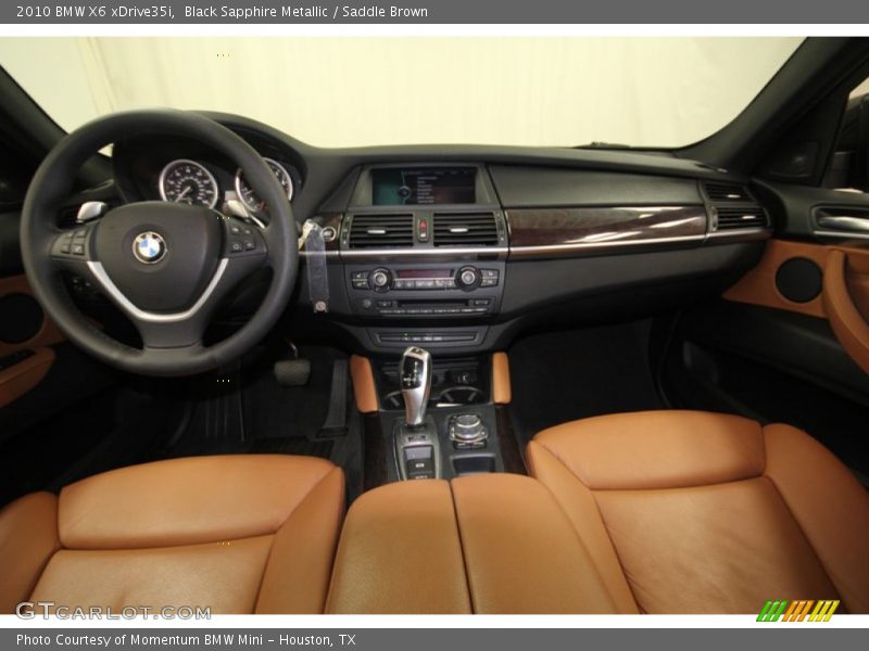 Black Sapphire Metallic / Saddle Brown 2010 BMW X6 xDrive35i