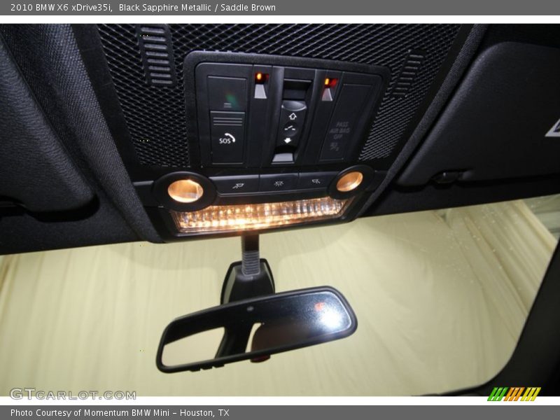 Black Sapphire Metallic / Saddle Brown 2010 BMW X6 xDrive35i