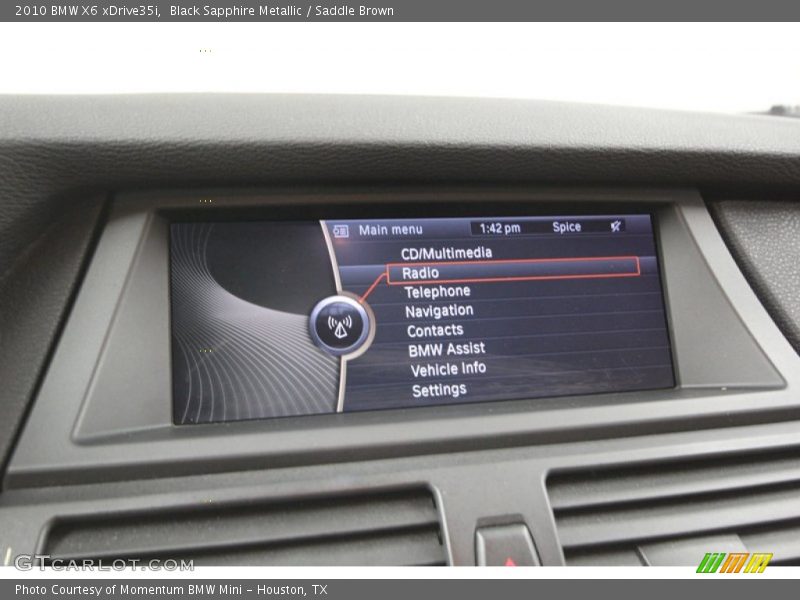 Black Sapphire Metallic / Saddle Brown 2010 BMW X6 xDrive35i