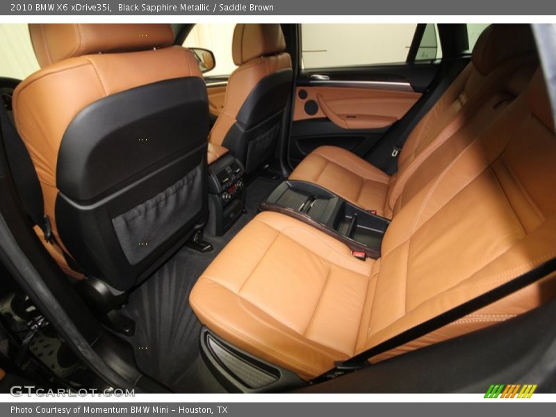 Black Sapphire Metallic / Saddle Brown 2010 BMW X6 xDrive35i