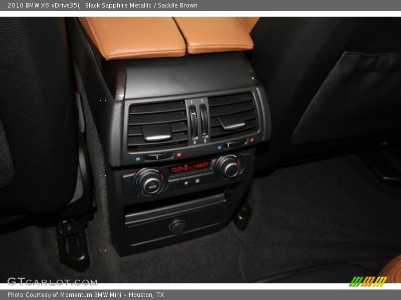 Black Sapphire Metallic / Saddle Brown 2010 BMW X6 xDrive35i