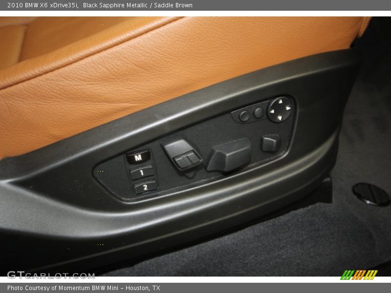 Black Sapphire Metallic / Saddle Brown 2010 BMW X6 xDrive35i