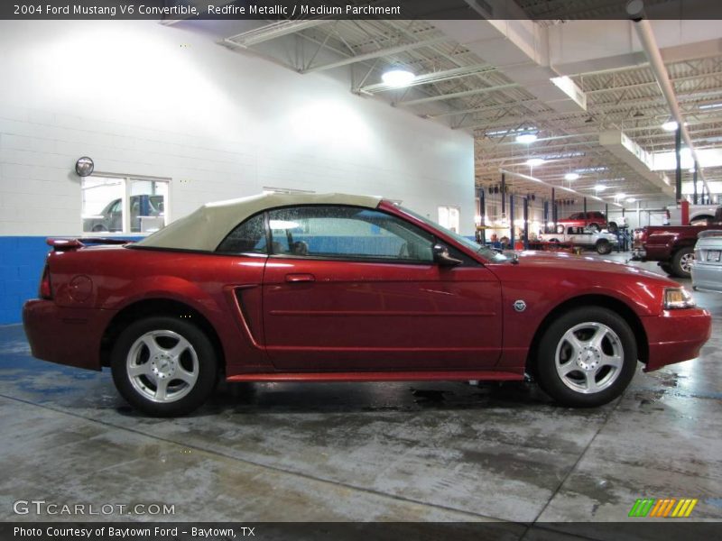 Redfire Metallic / Medium Parchment 2004 Ford Mustang V6 Convertible