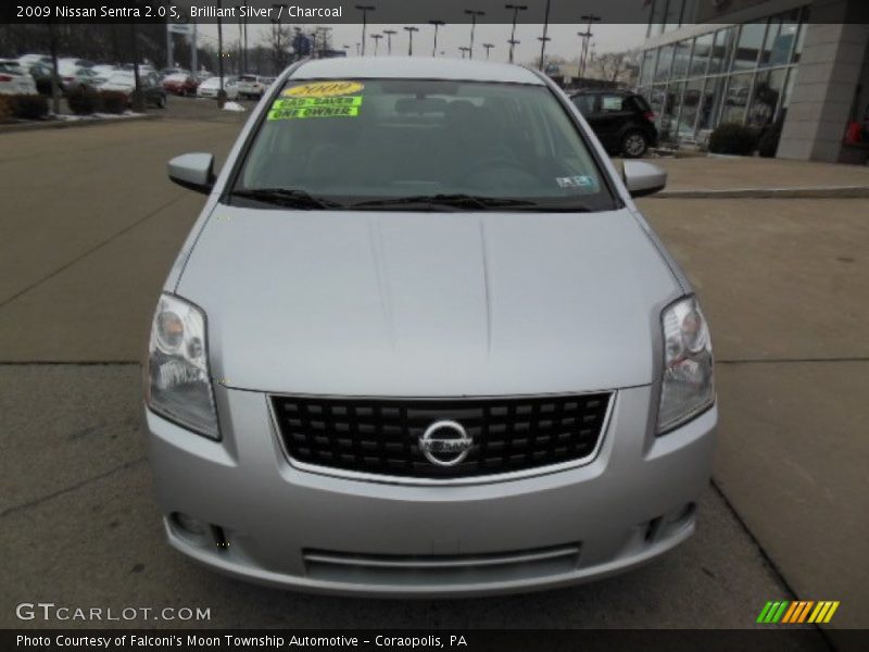 Brilliant Silver / Charcoal 2009 Nissan Sentra 2.0 S
