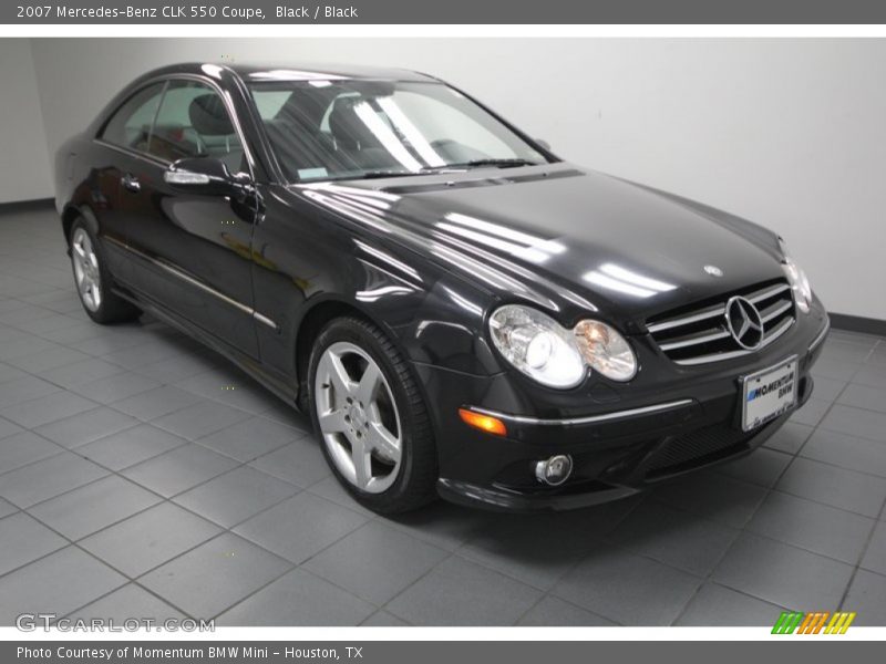 Black / Black 2007 Mercedes-Benz CLK 550 Coupe