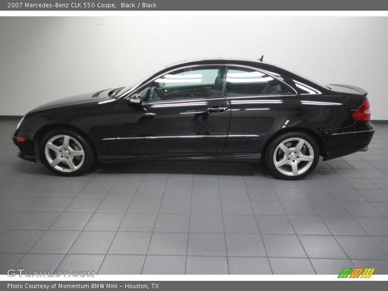 Black / Black 2007 Mercedes-Benz CLK 550 Coupe