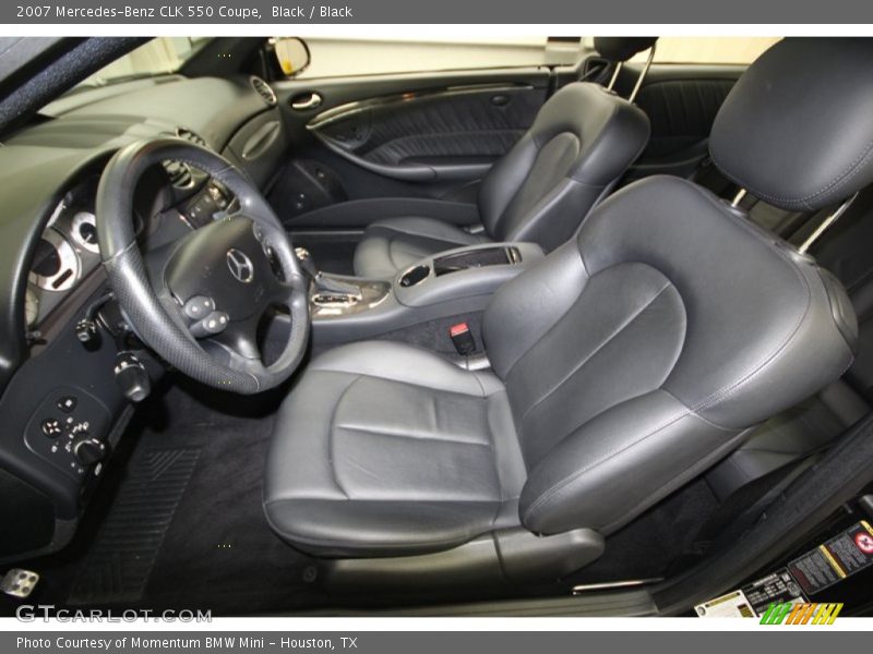 Black / Black 2007 Mercedes-Benz CLK 550 Coupe