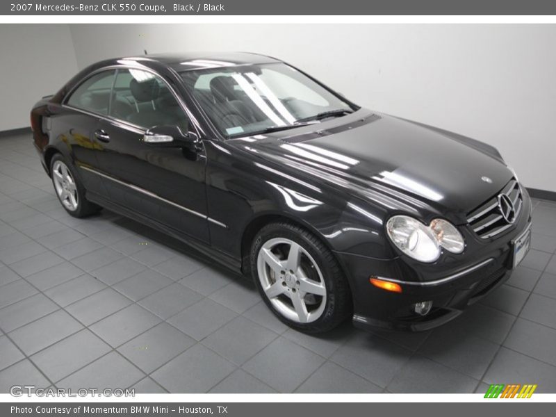 Black / Black 2007 Mercedes-Benz CLK 550 Coupe