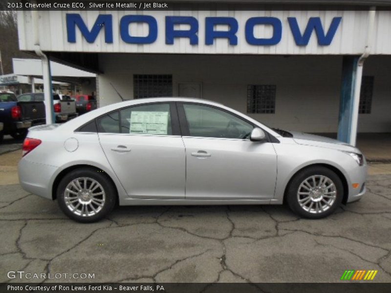 Silver Ice Metallic / Jet Black 2013 Chevrolet Cruze ECO