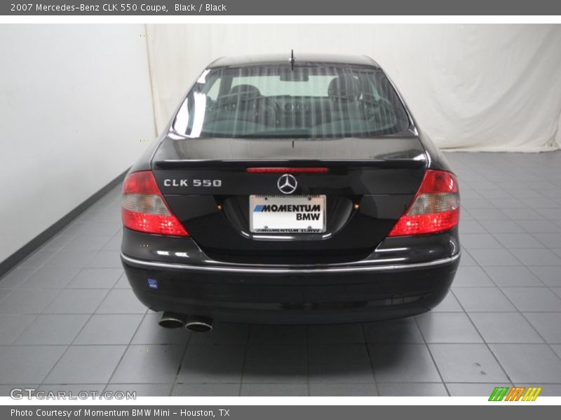 Black / Black 2007 Mercedes-Benz CLK 550 Coupe