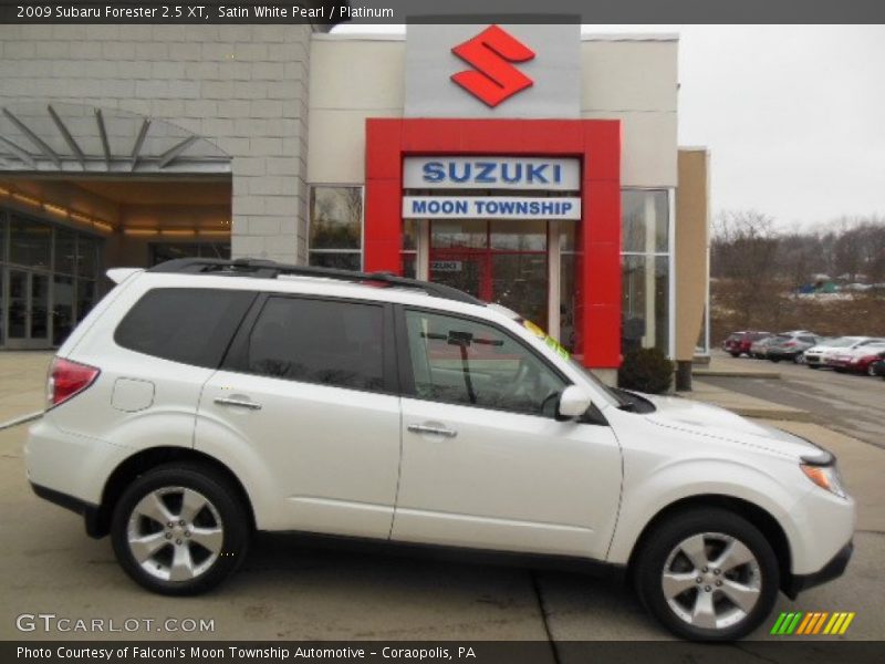 Satin White Pearl / Platinum 2009 Subaru Forester 2.5 XT