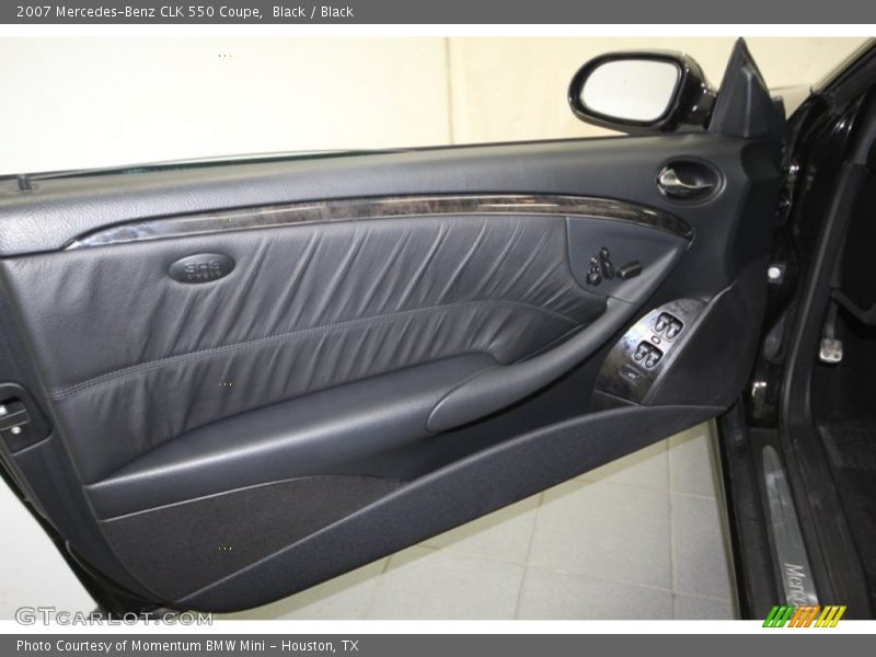 Black / Black 2007 Mercedes-Benz CLK 550 Coupe