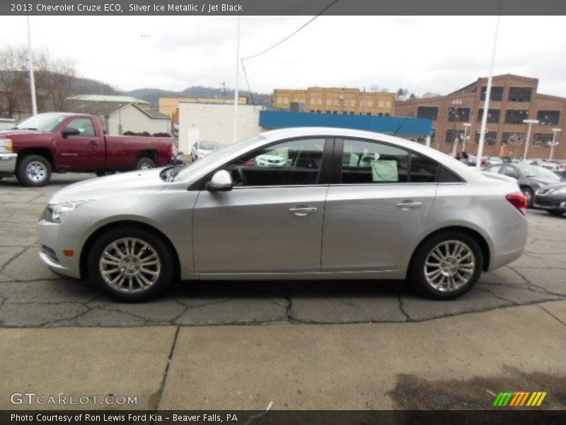 Silver Ice Metallic / Jet Black 2013 Chevrolet Cruze ECO