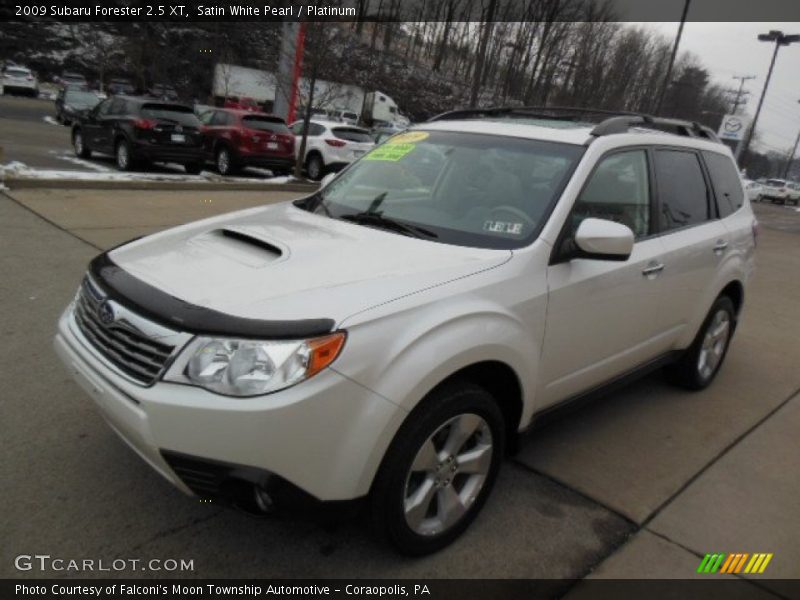 Satin White Pearl / Platinum 2009 Subaru Forester 2.5 XT