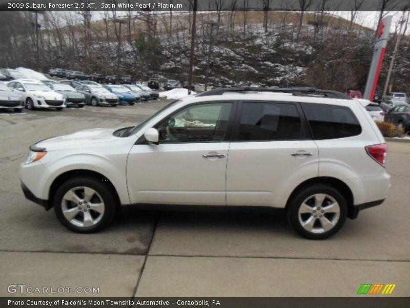 Satin White Pearl / Platinum 2009 Subaru Forester 2.5 XT