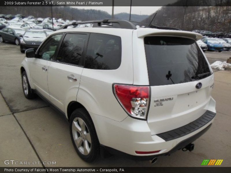 Satin White Pearl / Platinum 2009 Subaru Forester 2.5 XT