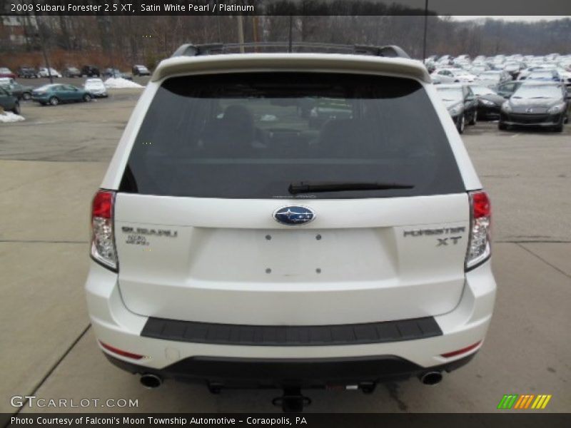 Satin White Pearl / Platinum 2009 Subaru Forester 2.5 XT