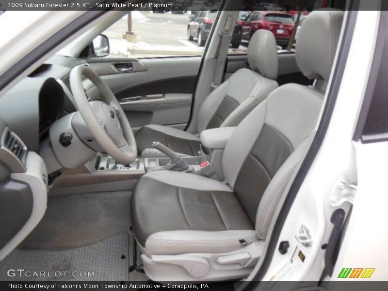 Satin White Pearl / Platinum 2009 Subaru Forester 2.5 XT