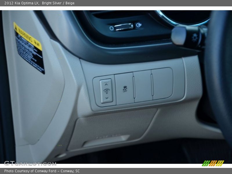 Bright Silver / Beige 2012 Kia Optima LX