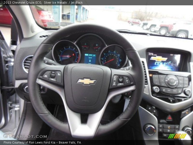 Silver Ice Metallic / Jet Black 2013 Chevrolet Cruze ECO