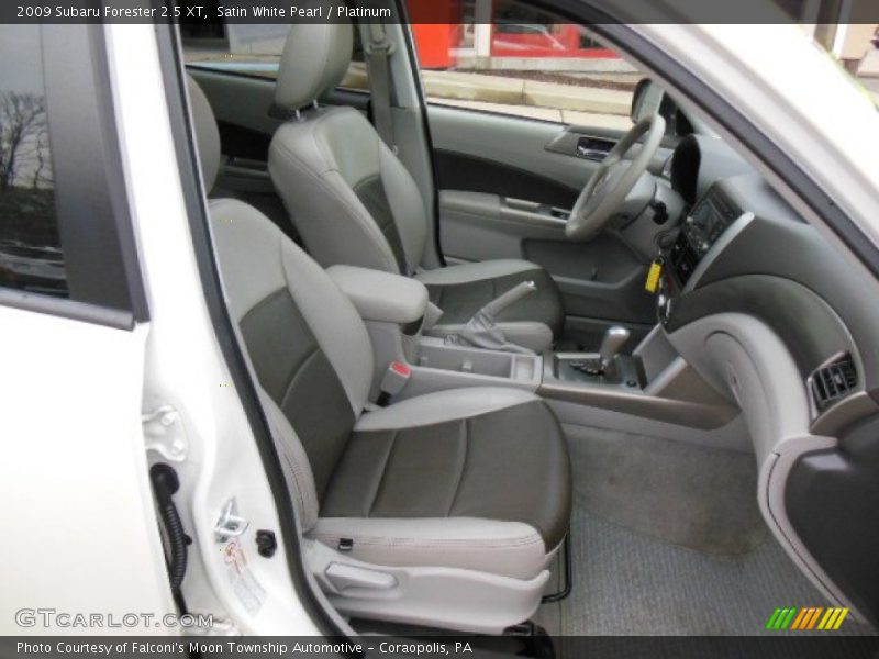 Satin White Pearl / Platinum 2009 Subaru Forester 2.5 XT