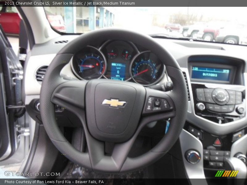 Silver Ice Metallic / Jet Black/Medium Titanium 2013 Chevrolet Cruze LS