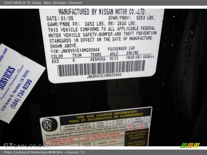 KH3 - 2006 Infiniti M 45 Sedan