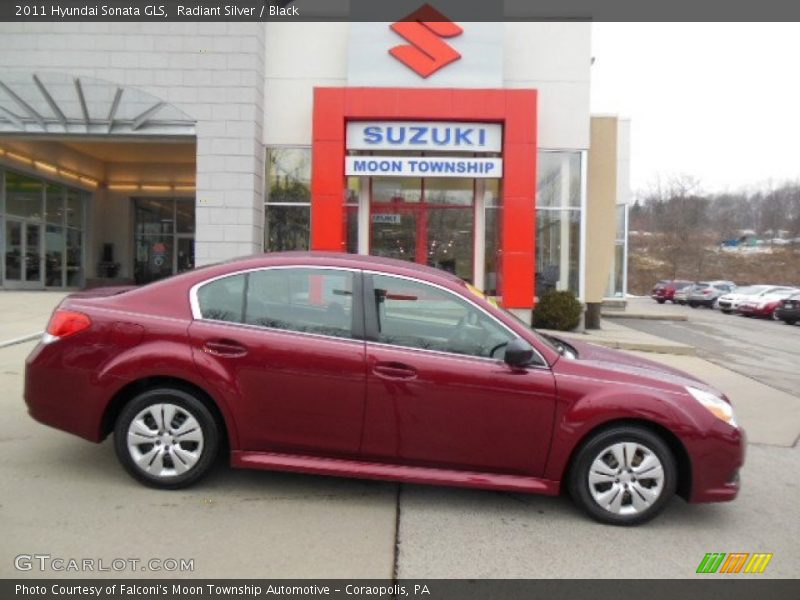 Radiant Silver / Black 2011 Hyundai Sonata GLS