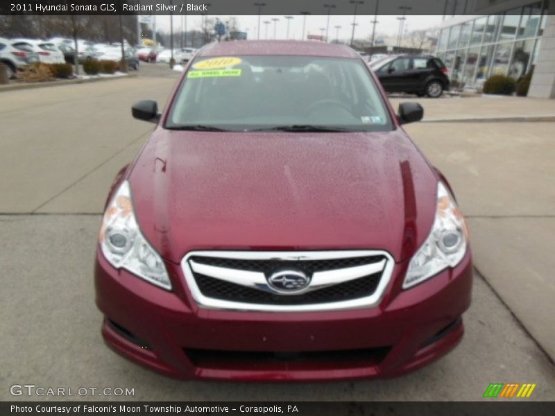 Radiant Silver / Black 2011 Hyundai Sonata GLS