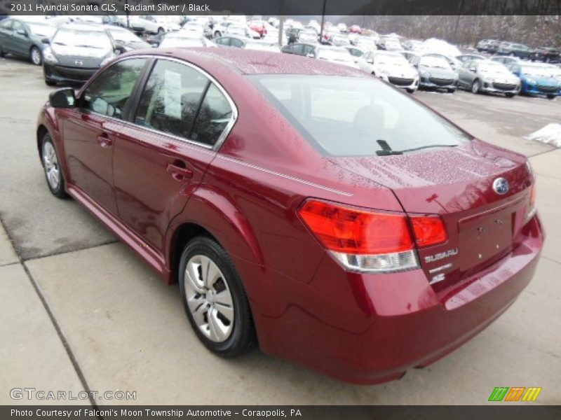 Radiant Silver / Black 2011 Hyundai Sonata GLS