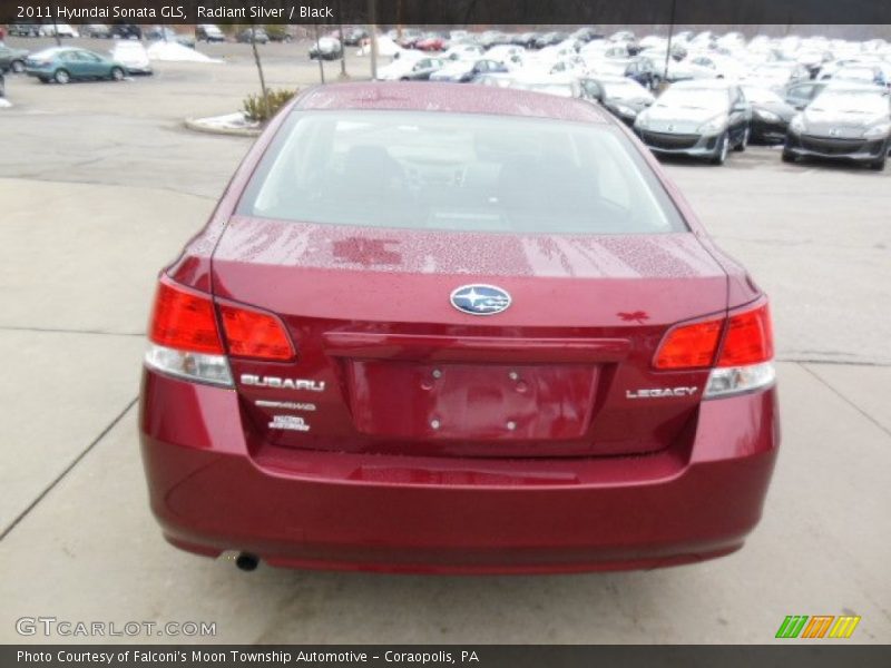 Radiant Silver / Black 2011 Hyundai Sonata GLS