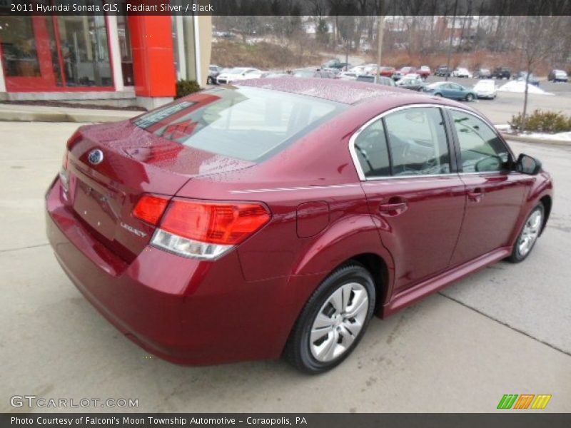 Radiant Silver / Black 2011 Hyundai Sonata GLS