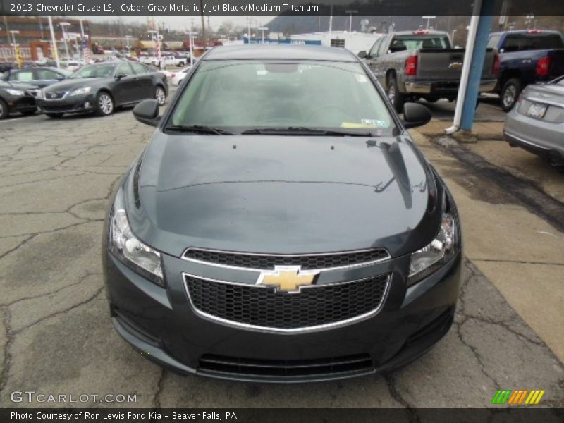 Cyber Gray Metallic / Jet Black/Medium Titanium 2013 Chevrolet Cruze LS