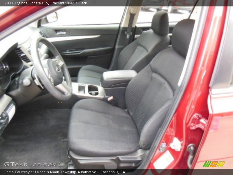 Radiant Silver / Black 2011 Hyundai Sonata GLS